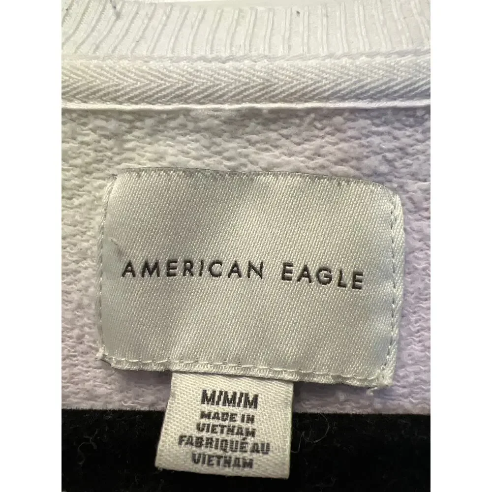 American Eagle Women’s Pastel‎ Soft Tie Dye Pullover Sweatshirt Sz M Blue Purple